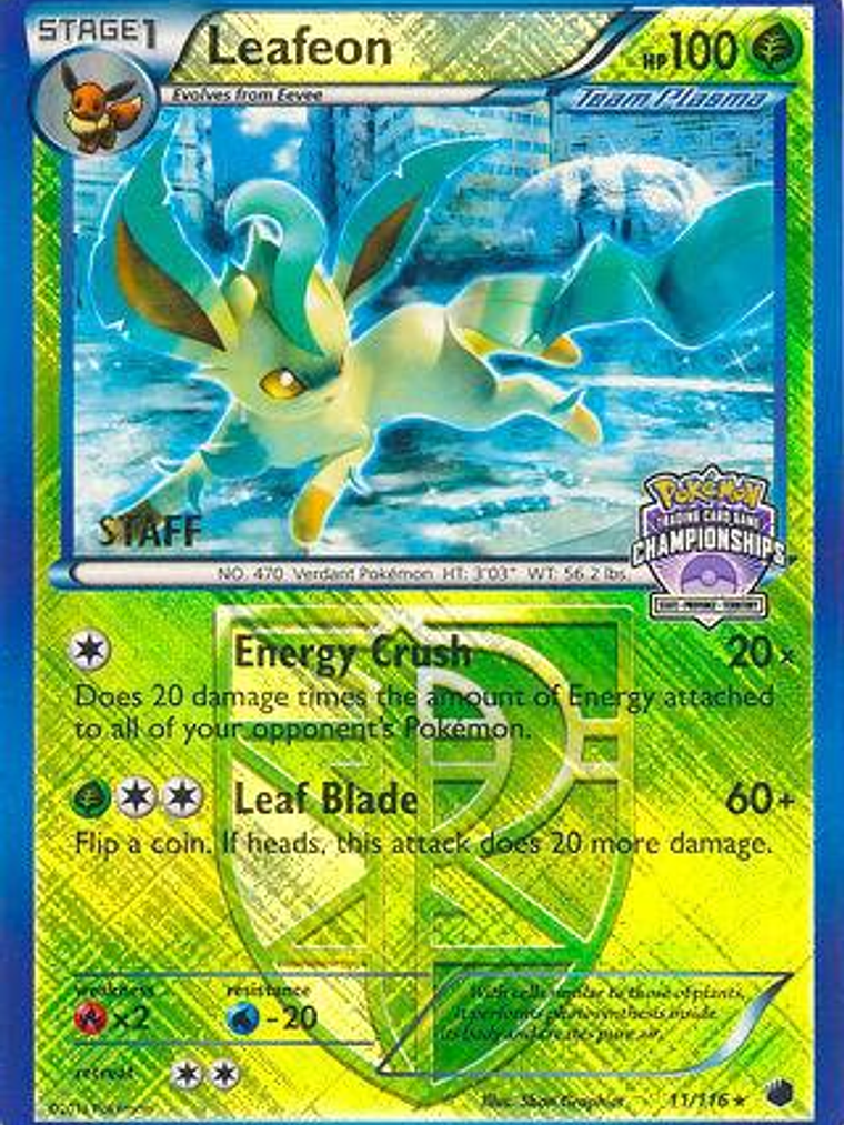 Leafeon - 11/116 (State Championships) [Staff] #011 1
