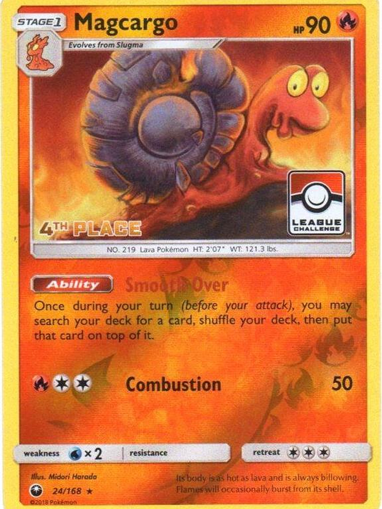 Magcargo - 24/168 (League Challenge) [4th Place] #024 1