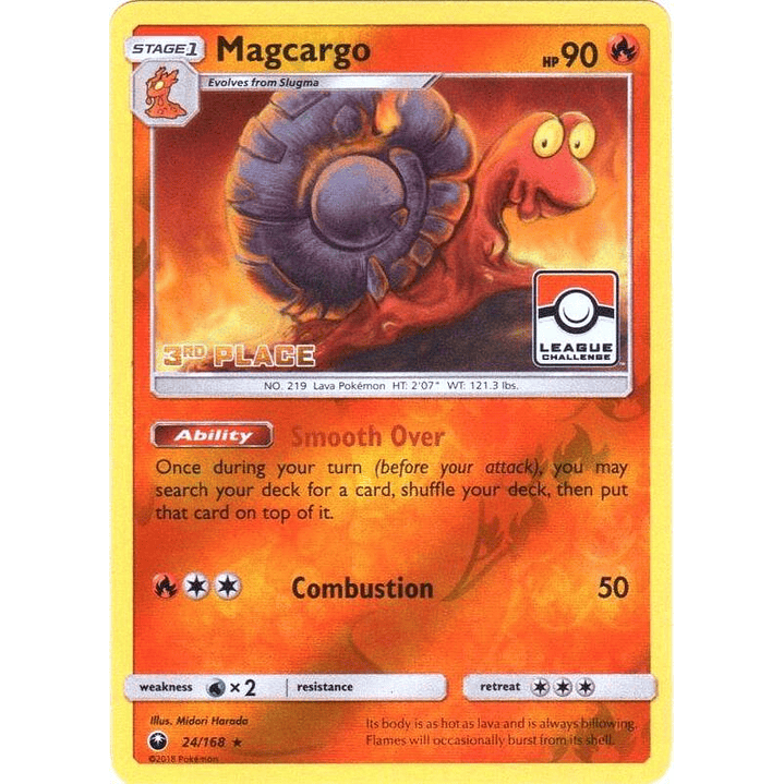 Magcargo - 24/168 (Pokemon League) [3rd Place] #024 1
