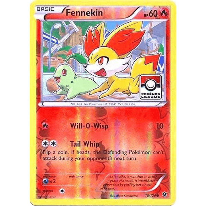 Fennekin - 10/124 (Pokemon League) #010 1