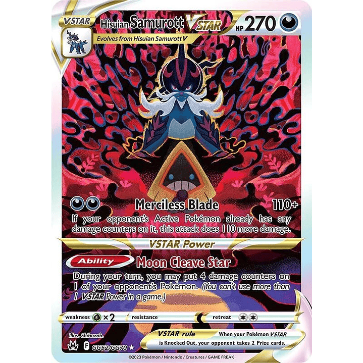 Hisuian Samurott VSTAR #GG52 1