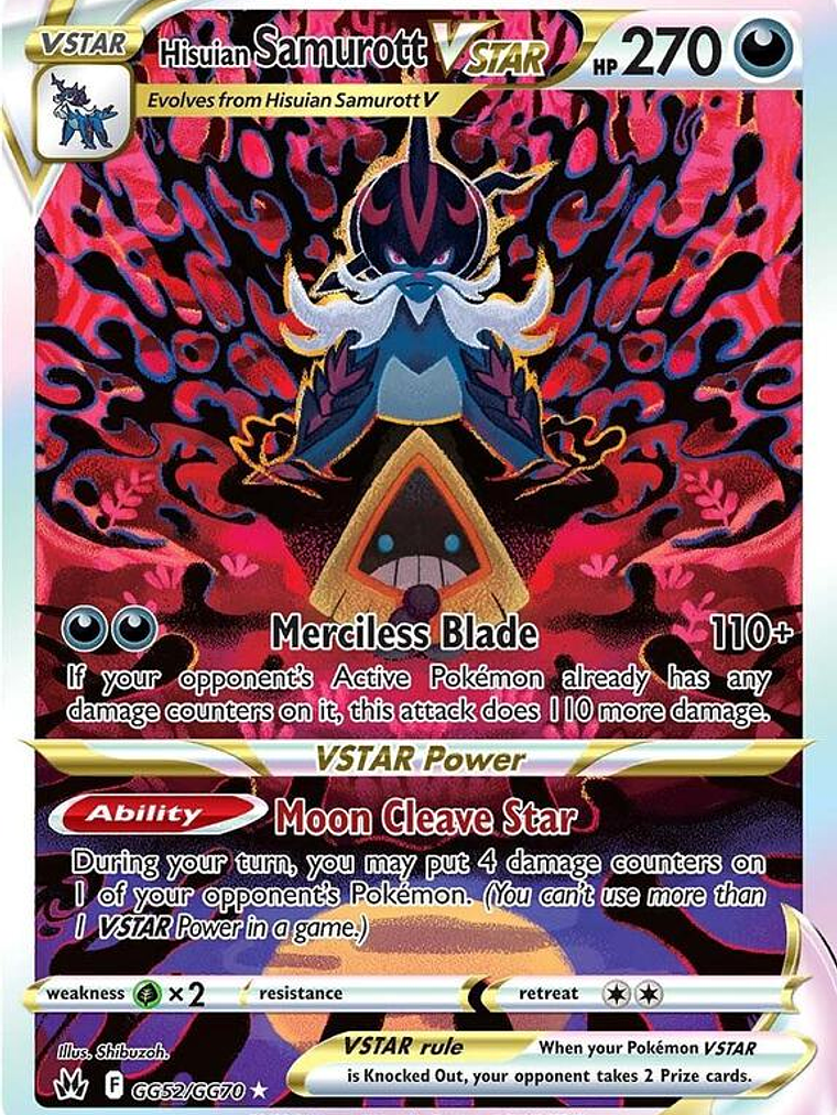 Hisuian Samurott VSTAR #GG52 1