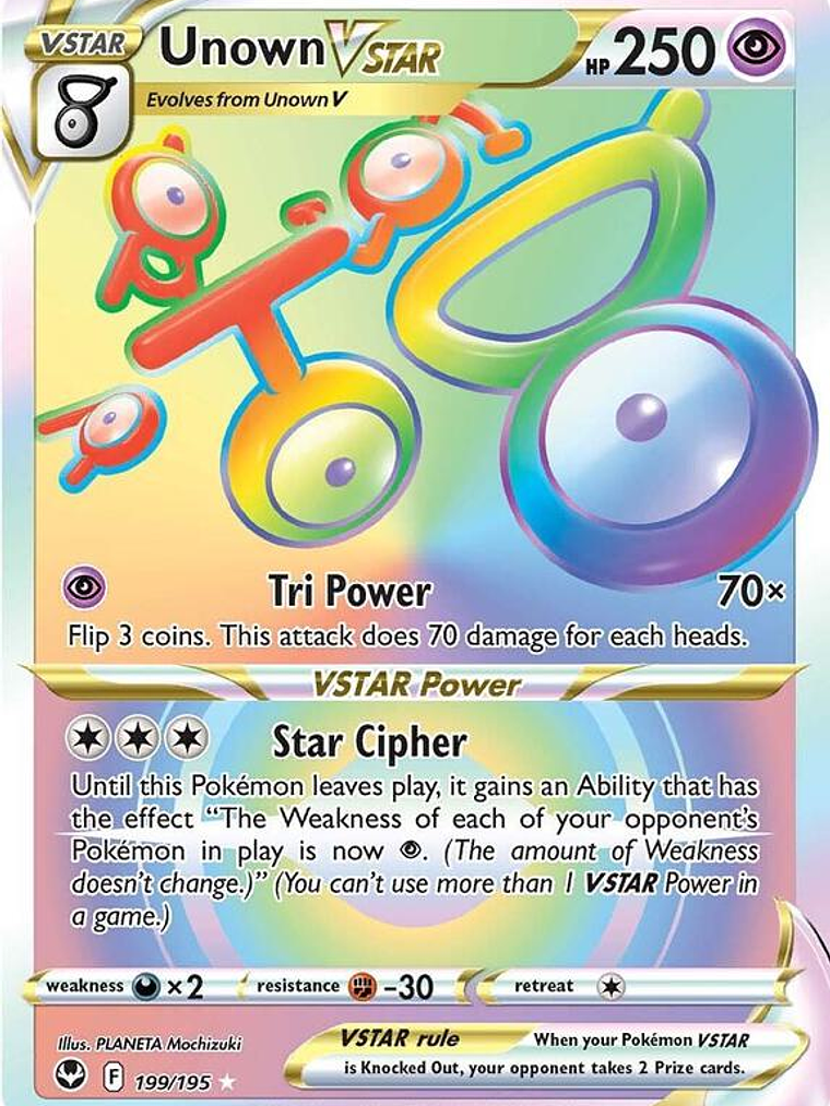 Unown VSTAR #199 1
