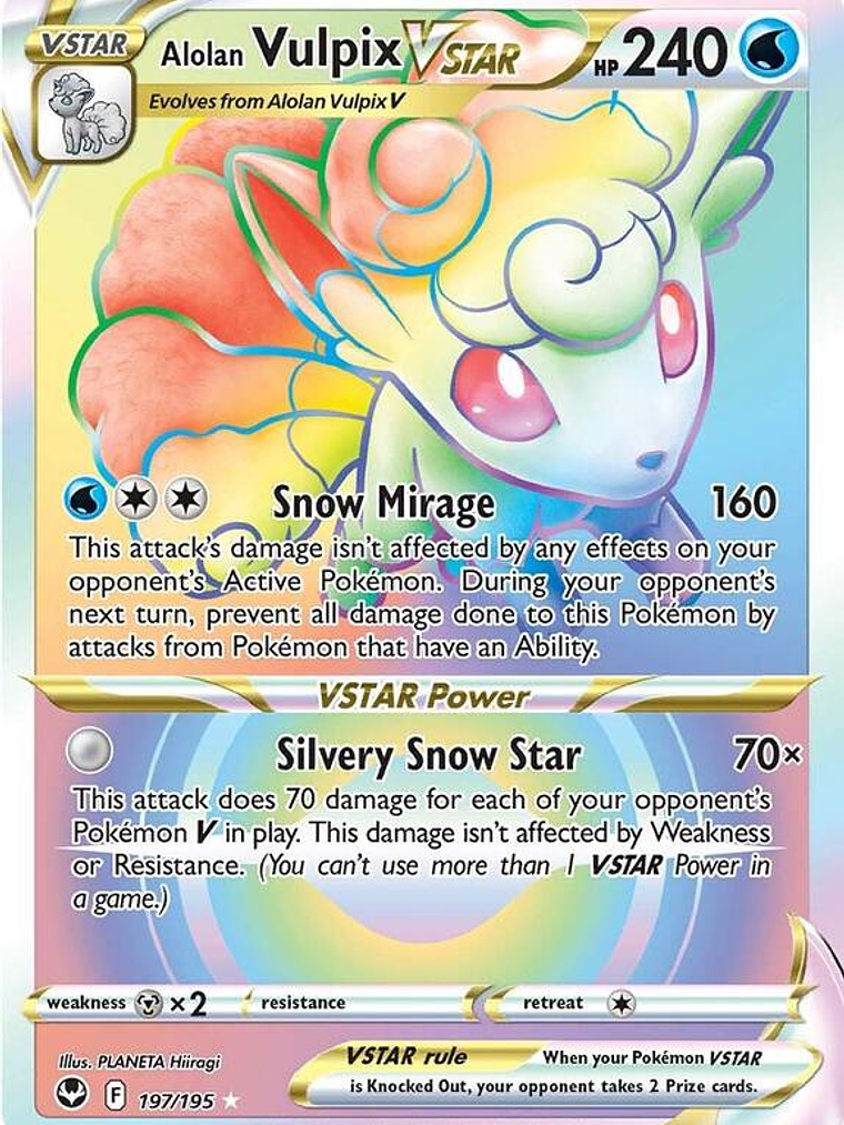 Alolan Vulpix VSTAR #197 1