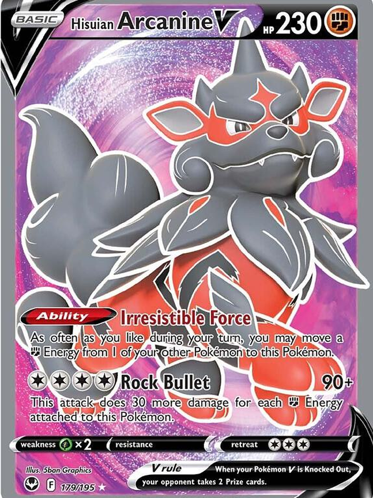Hisuian Arcanine V #179 1