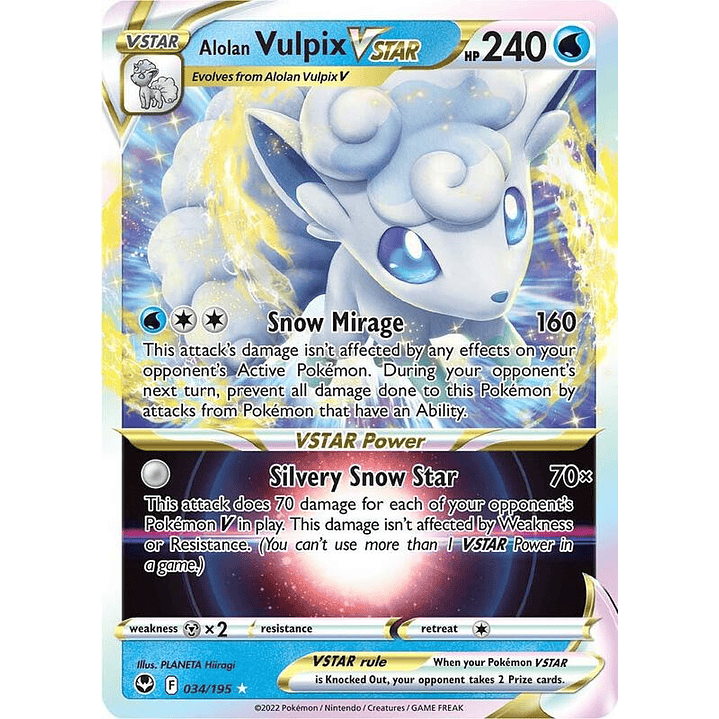 Alolan Vulpix VSTAR #034 1