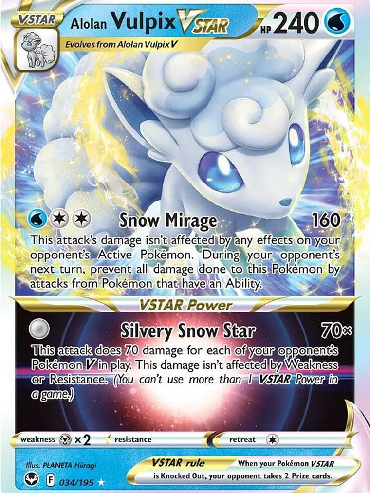 Alolan Vulpix VSTAR #034 1
