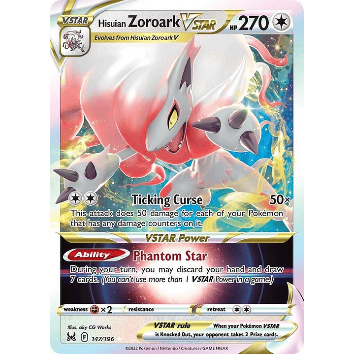Hisuian Zoroark VSTAR #147 1