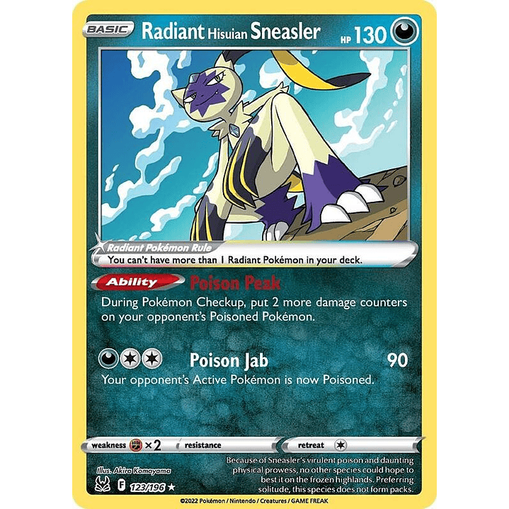 Radiant Hisuian Sneasler #123 1