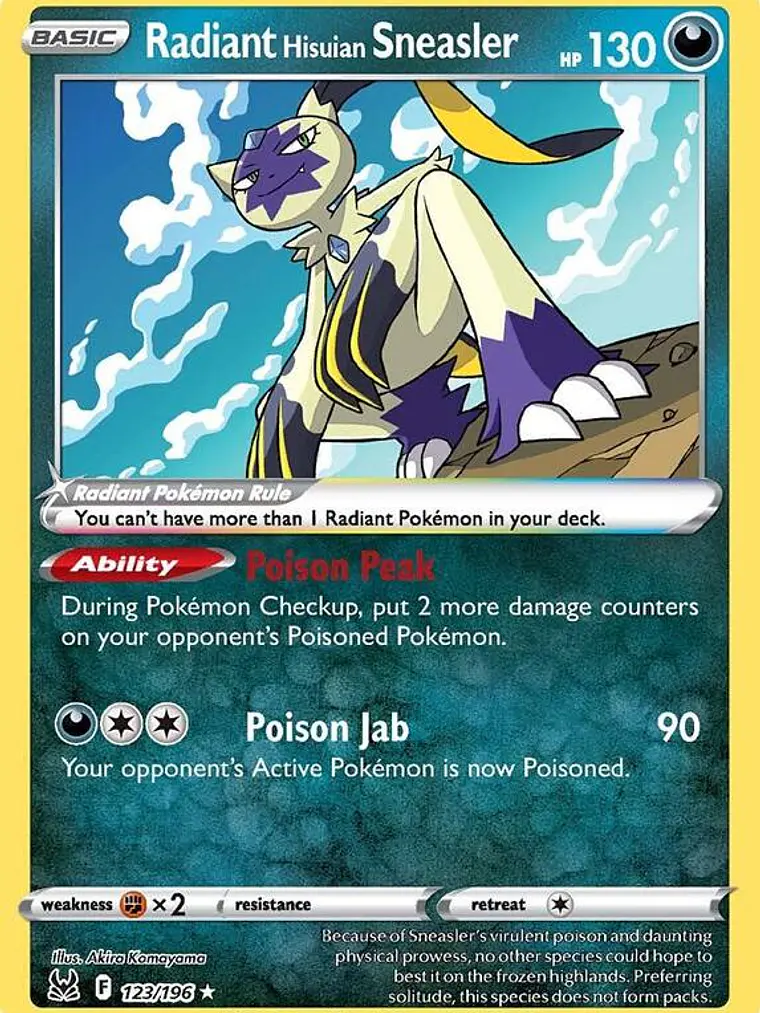 Radiant Hisuian Sneasler #123 1