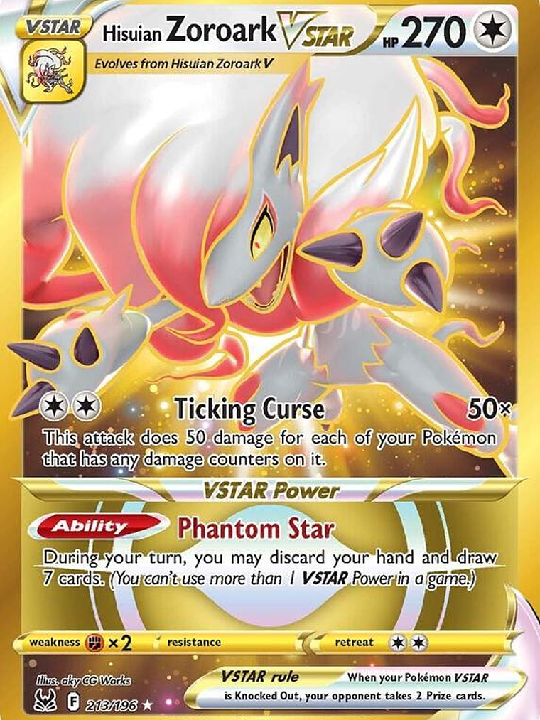 Hisuian Zoroark VSTAR #213 1