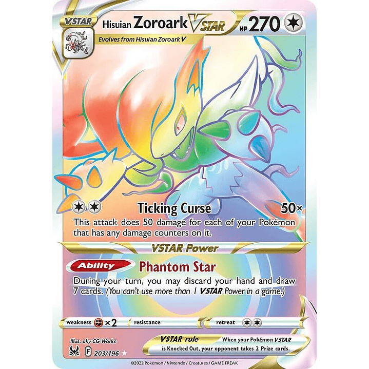 Hisuian Zoroark VSTAR #203 1