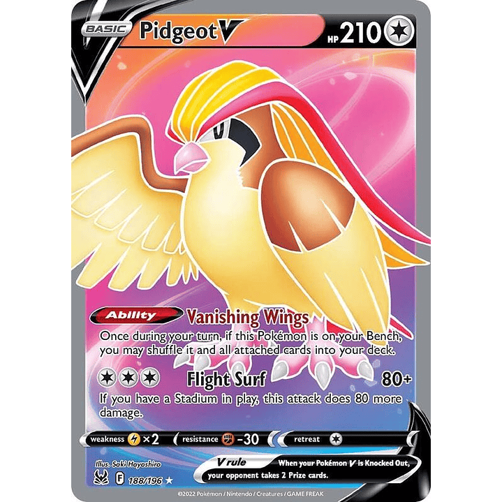 Pidgeot V #188 1