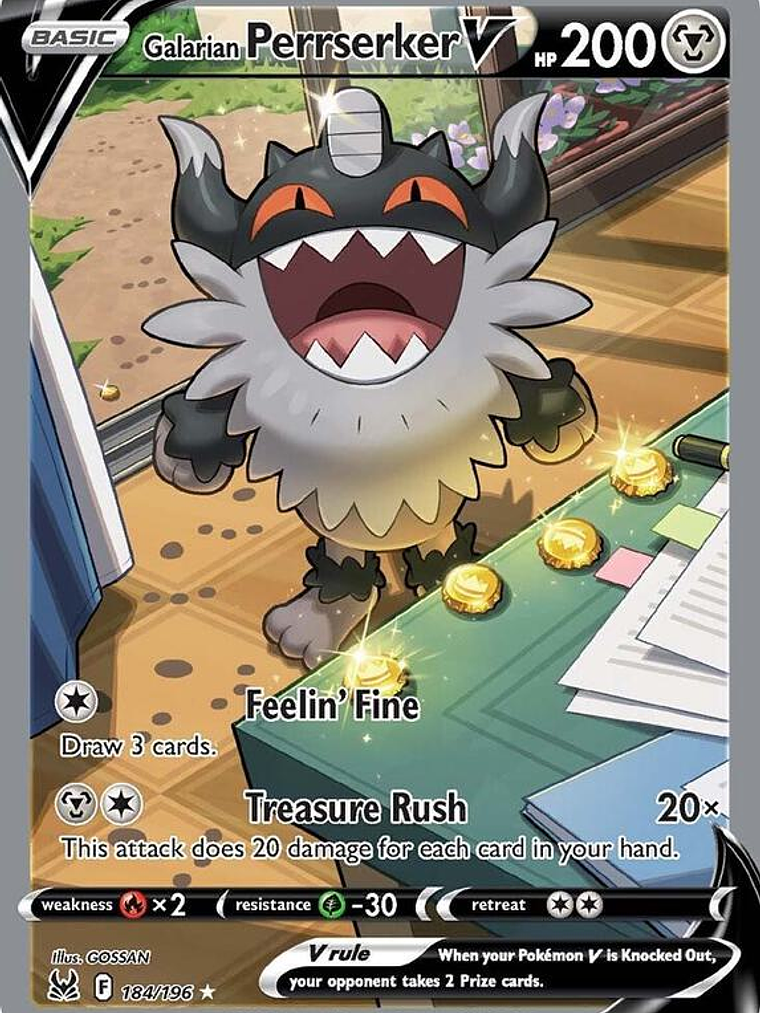 Galarian Perrserker V #184 1