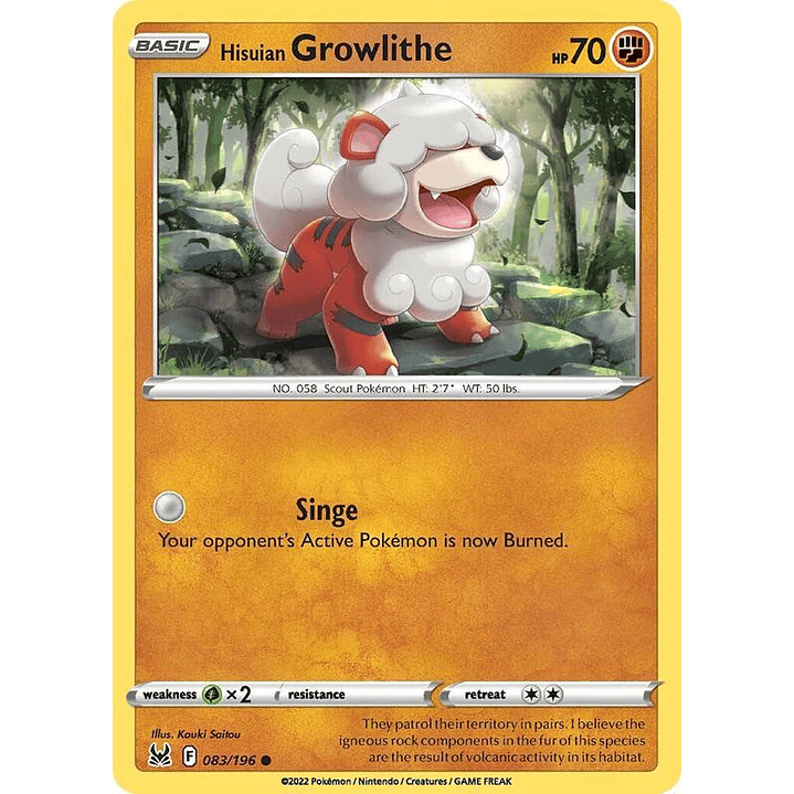 Hisuian Growlithe #083 1