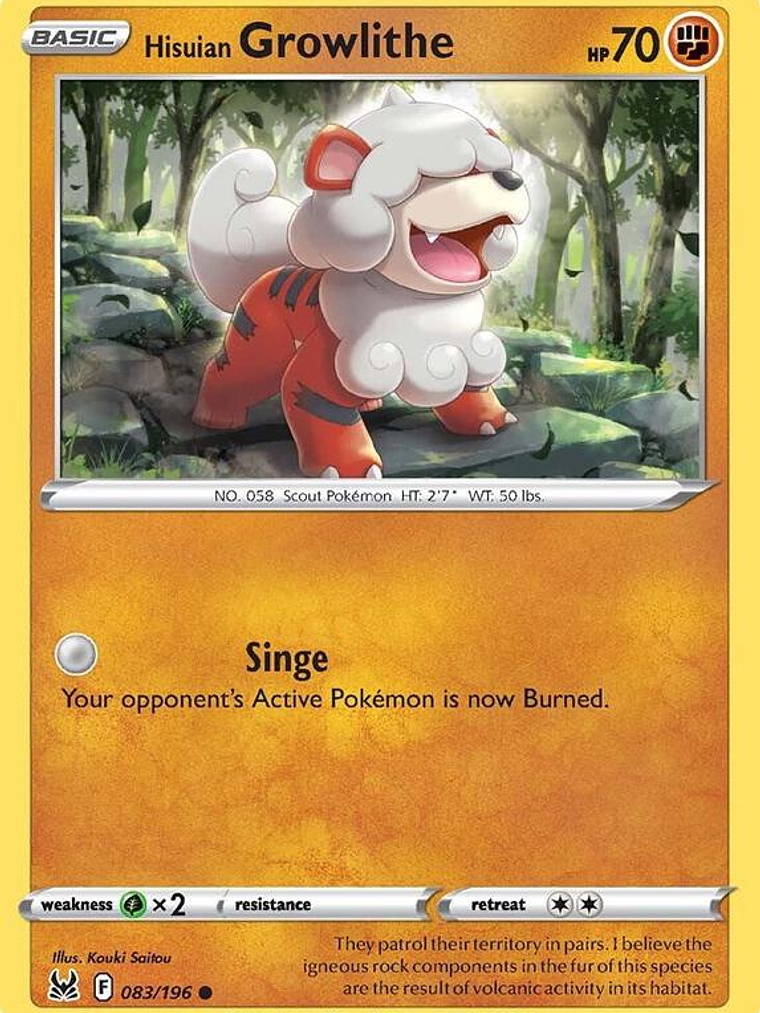 Hisuian Growlithe #083 1
