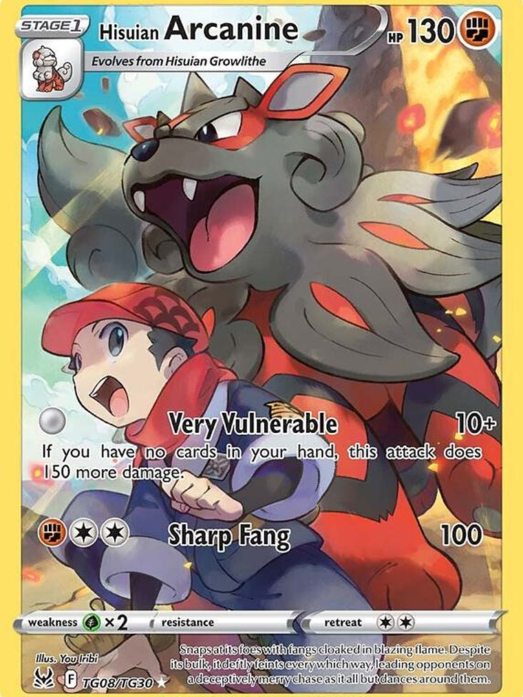 Hisuian Arcanine #TG08 1