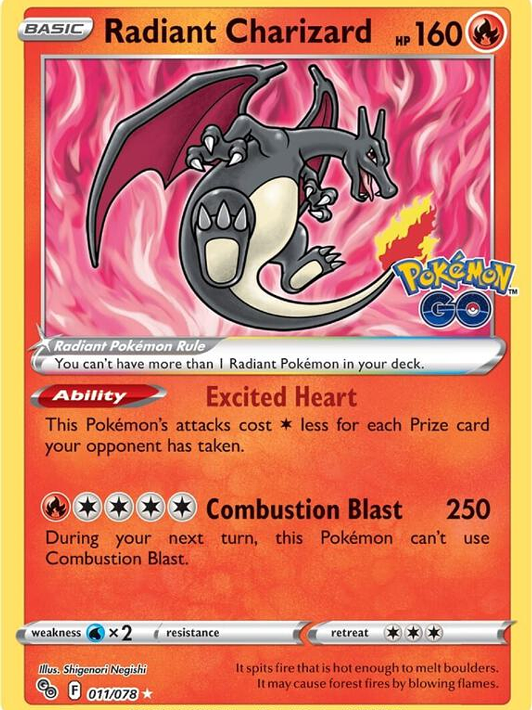 Radiant Charizard #011 1