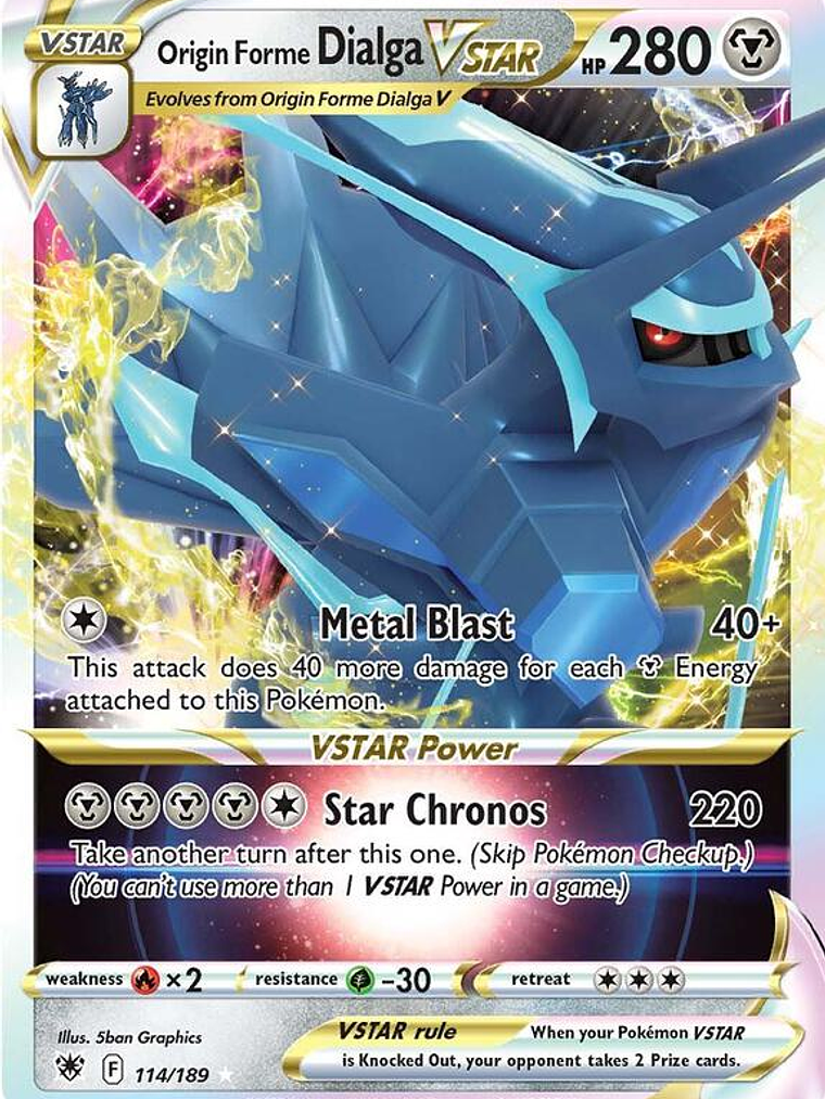 Origin Forme Dialga VSTAR #114 1