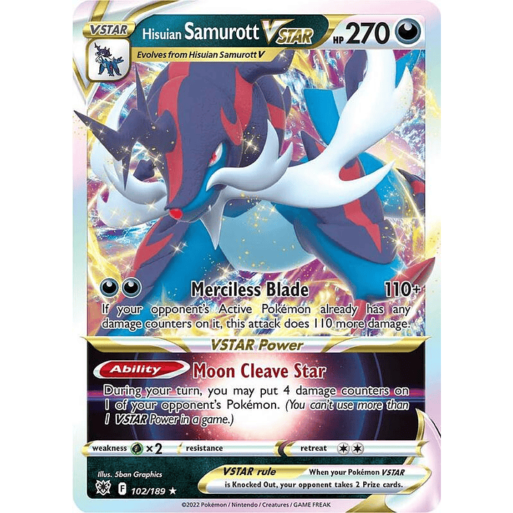 Hisuian Samurott VSTAR #102 1