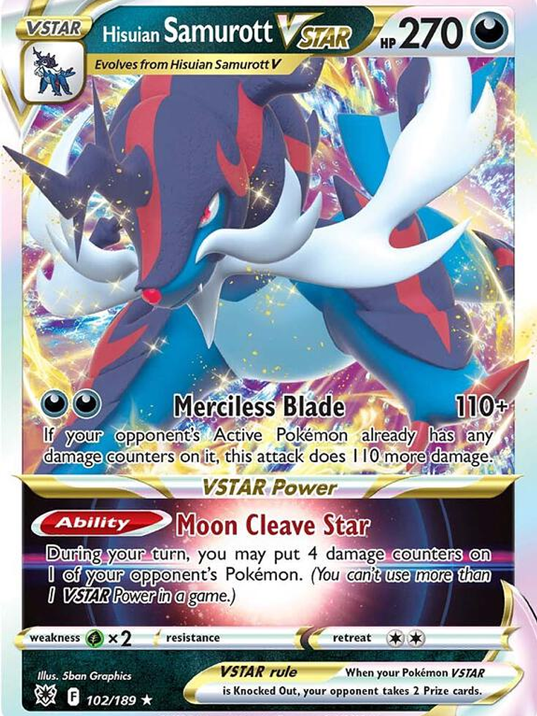 Hisuian Samurott VSTAR #102 1