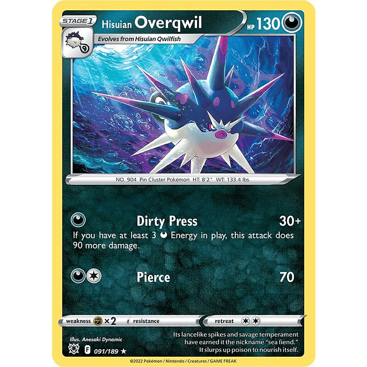 Hisuian Overqwil #091 1