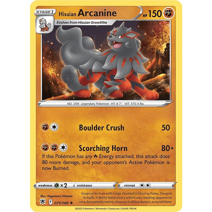Hisuian Arcanine #071 1