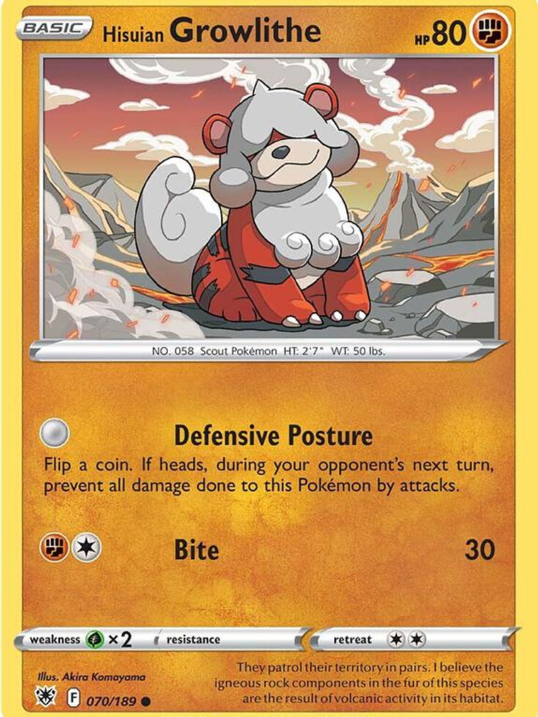 Hisuian Growlithe #070 1