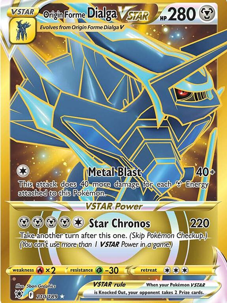 Origin Forme Dialga VSTAR #210 1