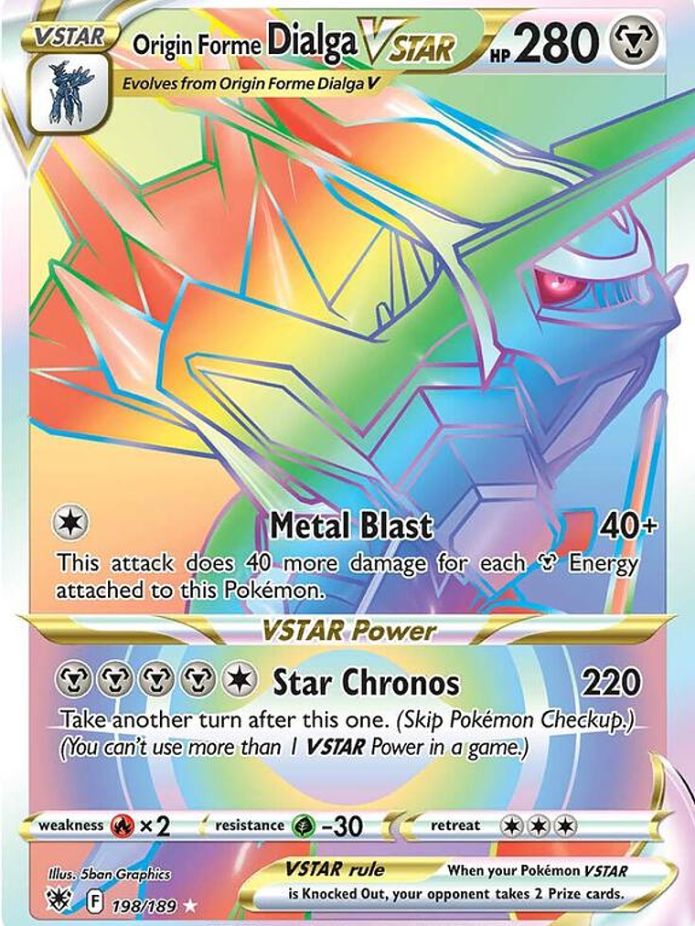 Origin Forme Dialga VSTAR #198 1