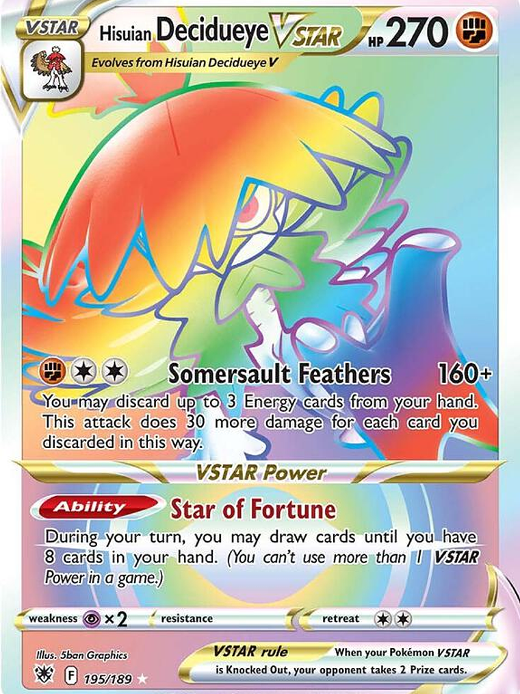 Hisuian Decidueye VSTAR #195 1