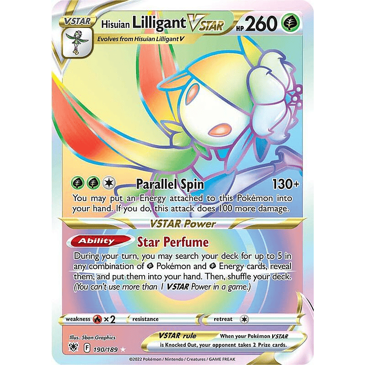Hisuian Lilligant VSTAR #190 1