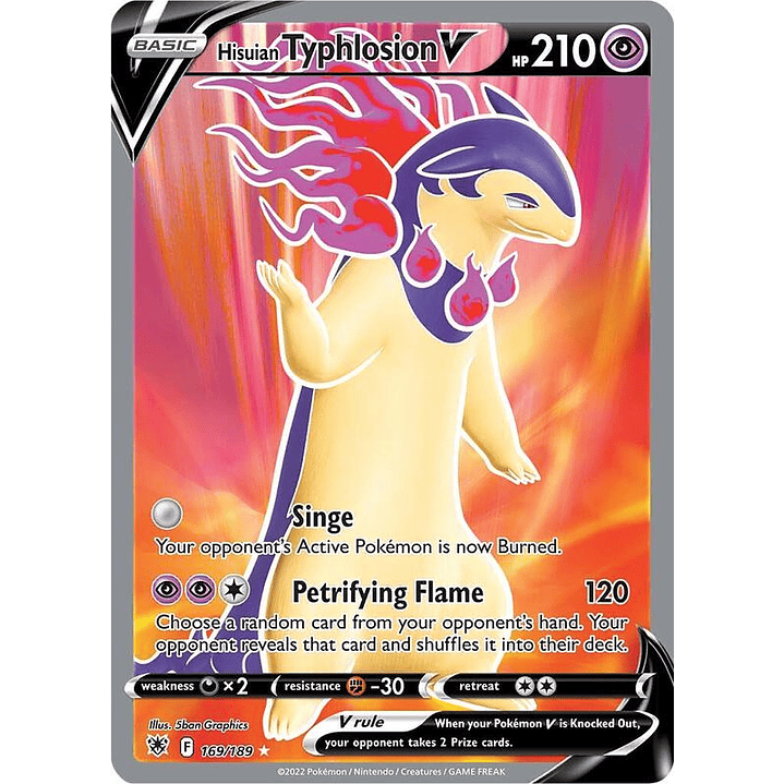 Hisuian Typhlosion V #169 1