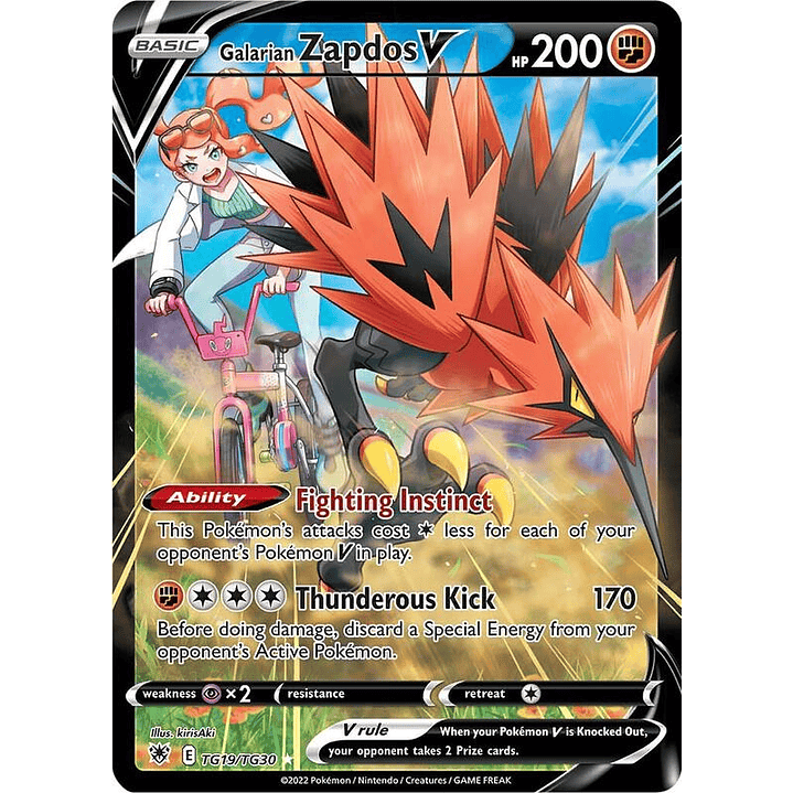 Galarian Zapdos V #TG19 1