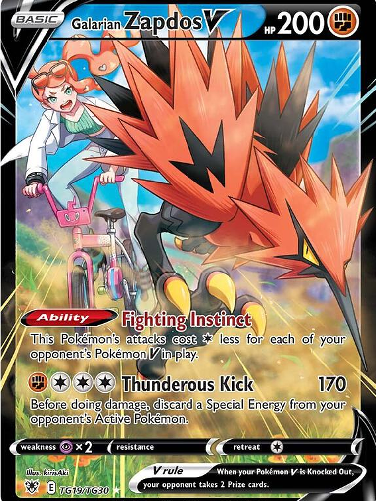 Galarian Zapdos V #TG19 1