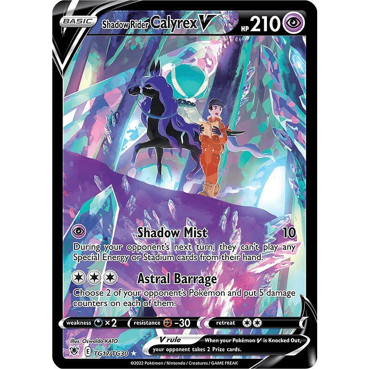 Shadow Rider Calyrex V #TG17 1