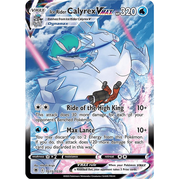 Ice Rider Calyrex VMAX #TG15 1