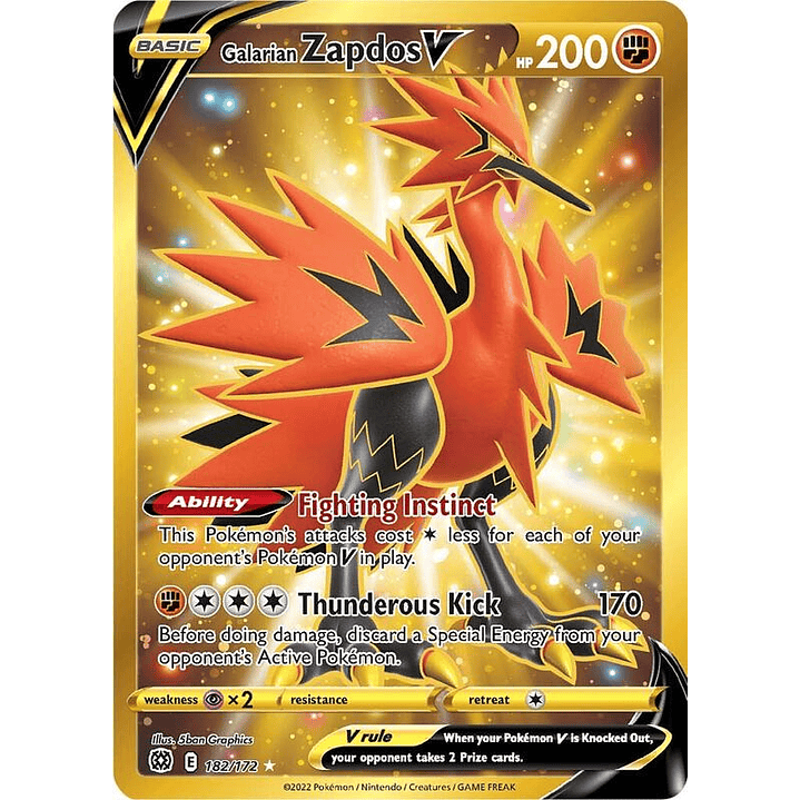 Galarian Zapdos V #182 1