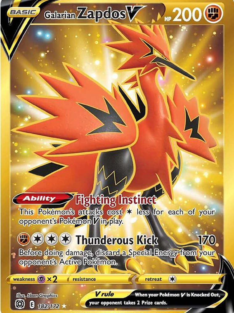 Galarian Zapdos V #182 1