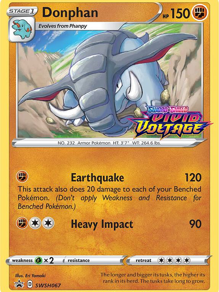 Donphan - SWSH067 (Prerelease) #SWSH067 1