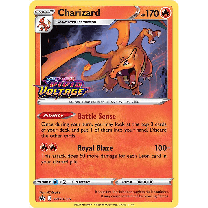 Charizard - SWSH066 (Prerelease) #SWSH066 1