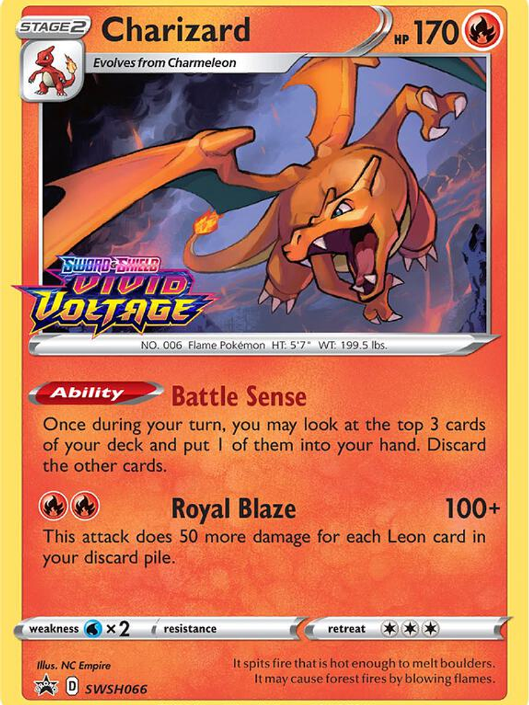 Charizard - SWSH066 (Prerelease) #SWSH066 1