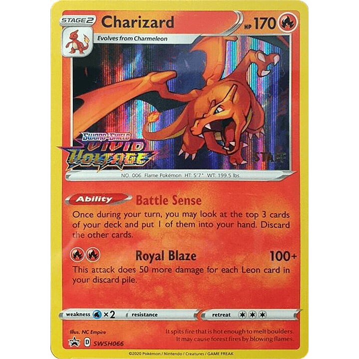 Charizard - SWSH066 (Prerelease) [Staff] #SWSH066 1