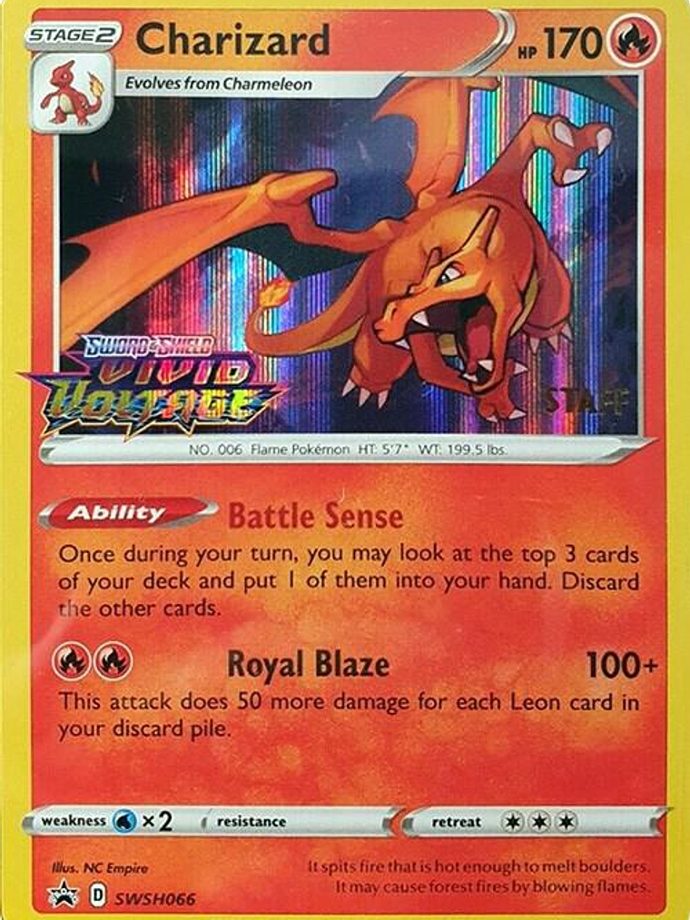 Charizard - SWSH066 (Prerelease) [Staff] #SWSH066 1