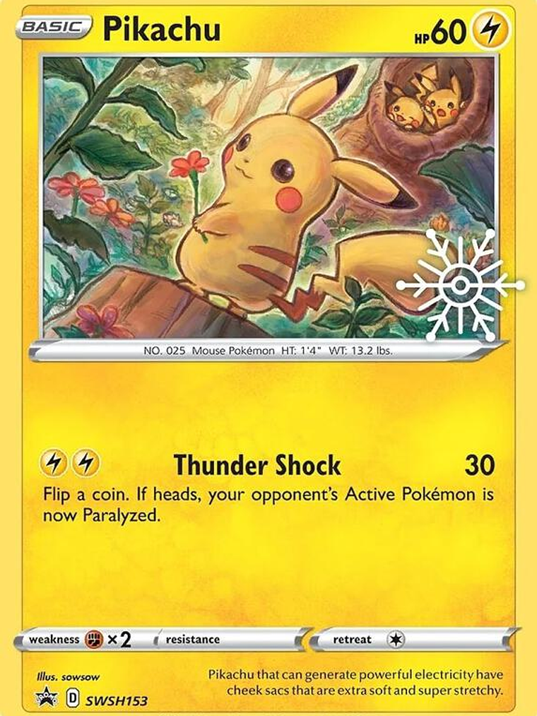 Pikachu - SWSH153 (Holiday Calendar) #SWSH153 1
