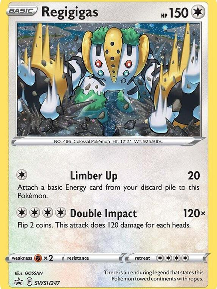 Regigigas - SWSH247 (Cosmos Holo) #SWSH247 1