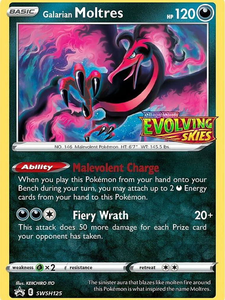 Galarian Moltres - SWSH125 (Prerelease) #SWSH125 1