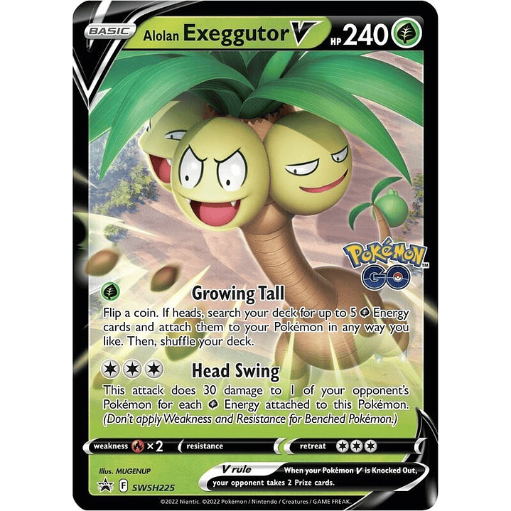 Alolan Exeggutor V - SWSH225 #SWSH225 1