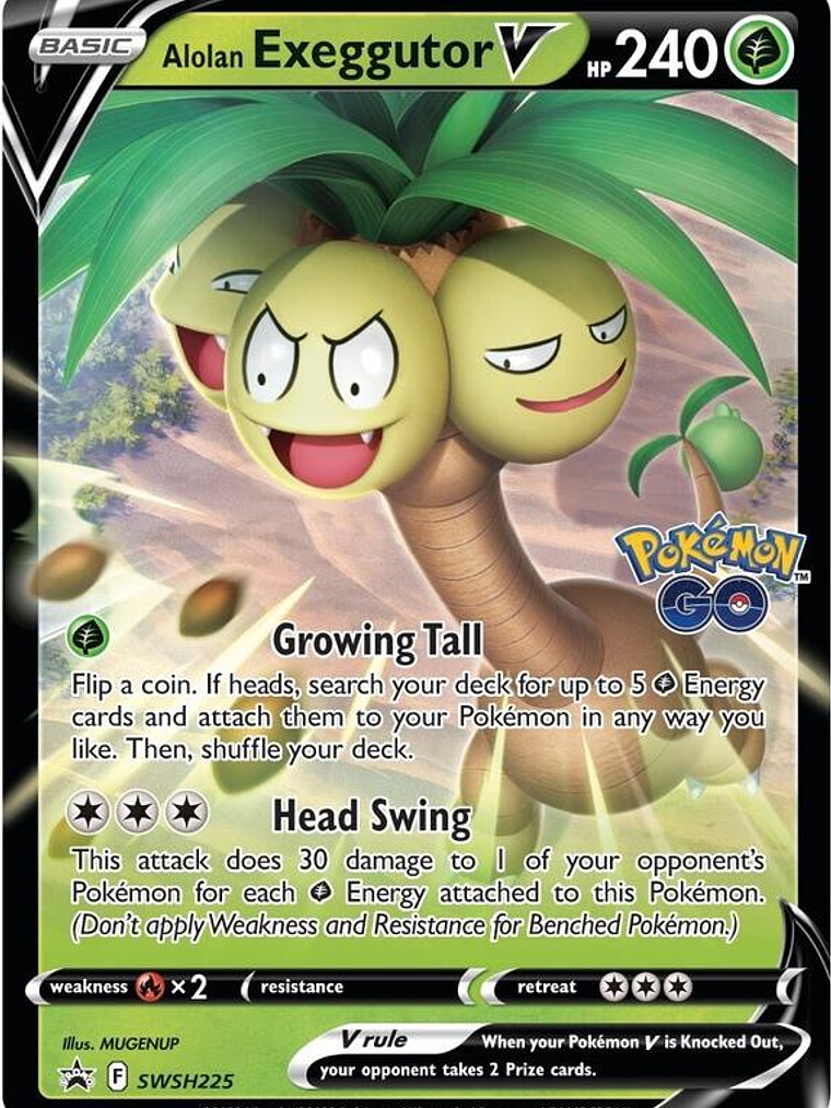 Alolan Exeggutor V - SWSH225 #SWSH225 1