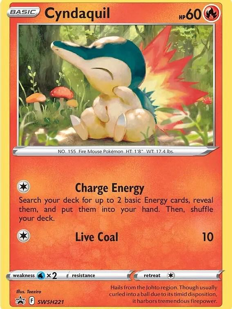 Cyndaquil - SWSH221 (Cosmos Holo) #SWSH221 1